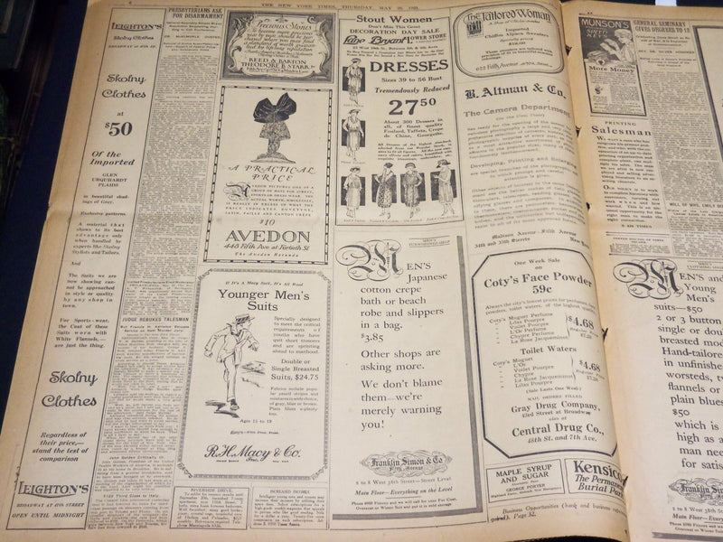 1921 MAY 26 NEW YORK TIMES - ONE AMERICAN LEFT IN HOYLAKE TOURNEY - NT 7857
