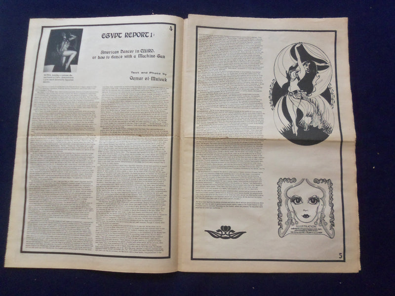 1975 HABIBI NEWSPAPER - VOLUME 2, NUMBER 6 - MIDDLE EASTERN DANCE/MUSIC- NP 6849