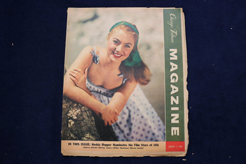 1956 JANUARY 1 CHICAGO TRIBUNE MAGAZINE - SHIRLEY JONES COVER - E 22166