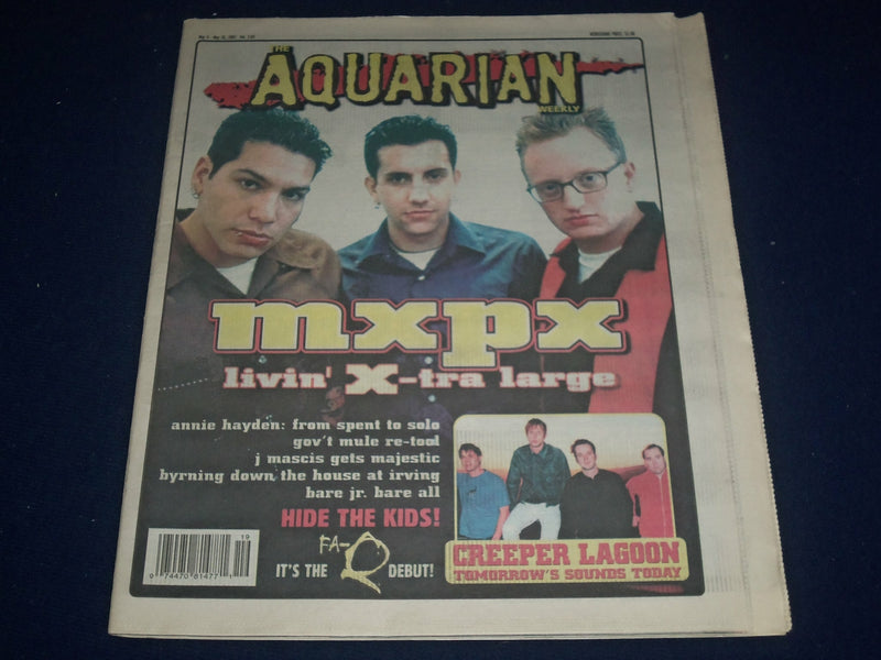 2001 MAY 9-16 AQUARIAN WEEKLY NEWSPAPER - MXPX COVER - J 1174