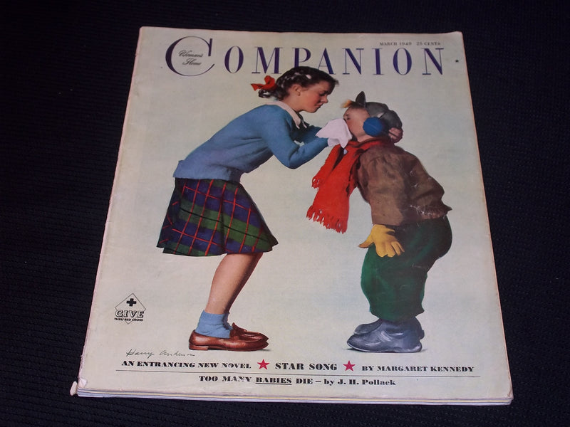 1949 MARCH LADIES HOME COMPANION MAGAZINE - NICE KIDS FRONT COVER - E 20278