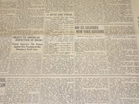 1921 JULY 7 NEW YORK TIMES NEWSPAPER- 400 EX-SOLDIERS NEW YORK SUICIDES- NT 8696