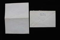 1967 JAN 4 MRS. JOHN V. (MARY) LINDSAY THANK YOU LETTER AND ENVELOPE - K 2761