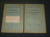 1914-1916 ARCHIVES DES SCIENCES PHYSIQUES FRENCH BOOK LOT OF 2 - J 5918
