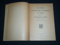 1933 GUIDE DU MUSEE ETRUSCO - GREGORIEN DU VATICAN - FRENCH - J 4151