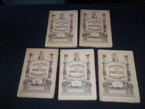 1886 HARPER'S MONTHLY MAGAZINE LOT 11 ISSUES - NICE ILLUSTRATIONS & ADS- WR 1416