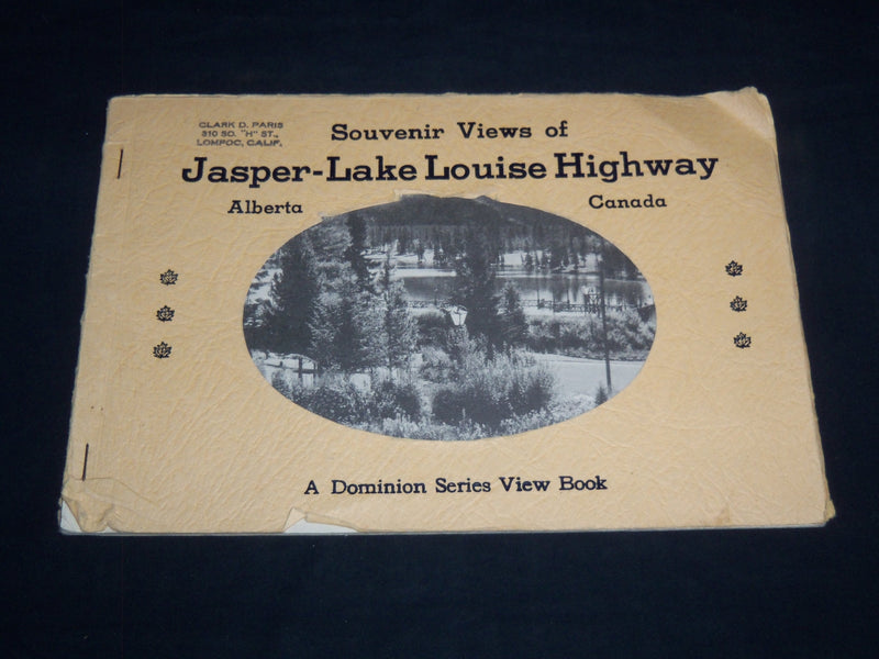 1930'S JASPER LAKE LOUISE HIGHWAY SOUVENIR VIEWS BOOK - DOMINION SERIES - J 8741