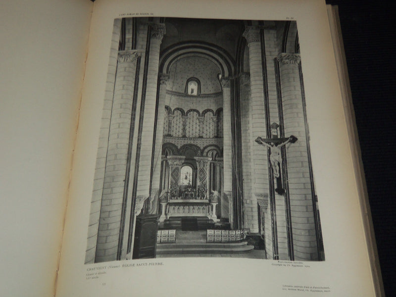 1914 L'ART ROMAN EN FRANCE L'ARCHITECTURE VOLUME - CAMILLE MARTIN - Z 228