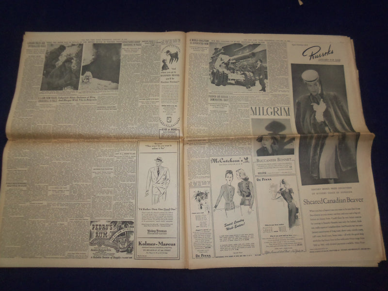 1945 JAN 24 NEW YORK TIMES - RUSSIANS REACH THE ODER ON 37-MILE FRONT - NP 6661