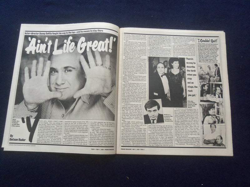 1989 MAY 7 SUNDAY INDEPENDENT PARADE MAGAZINE-WILKES-BARRE-DANNY DEVITO- NP 6209
