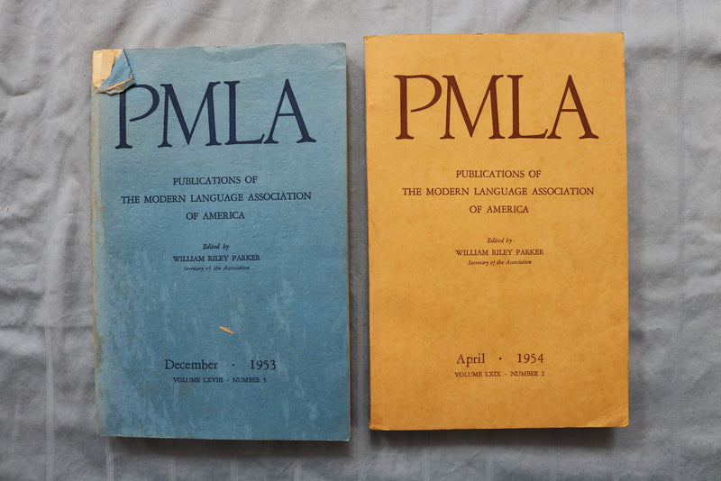 1952-1954 PMLA PUBLICATIONS - LOT OF 6 - O 3891