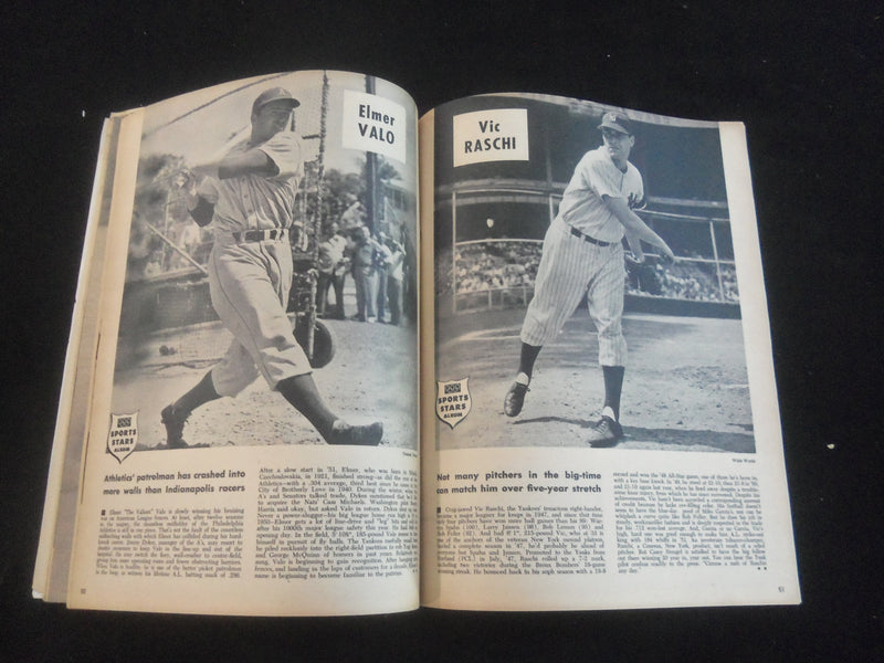 1952 JULY SPORTS STARS MAGAZINE - EDDIE STANKEY PLAYER-MANAGER COVER - J 7737