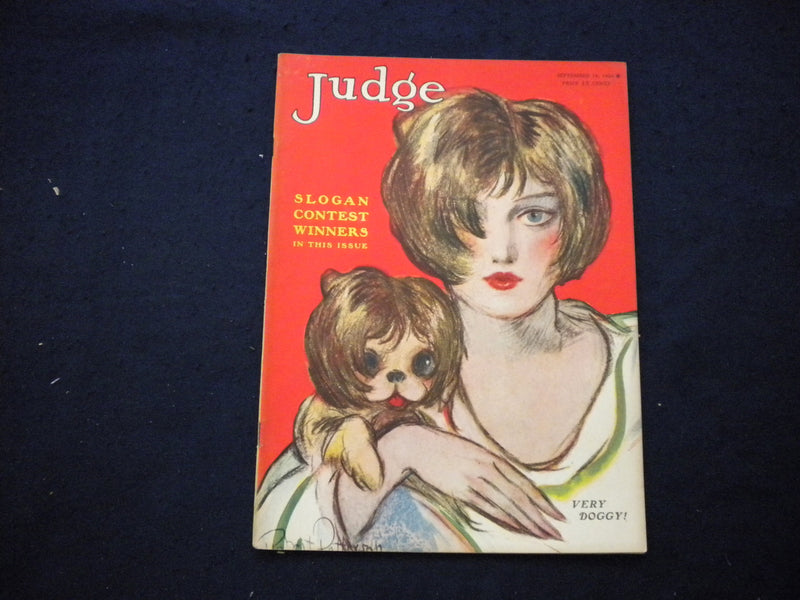 1926 SEPTEMBER 18 JUDGE MAGAZINE - SLOGAN CONTEST WINNERS - VERY DOGGY! - B 435K