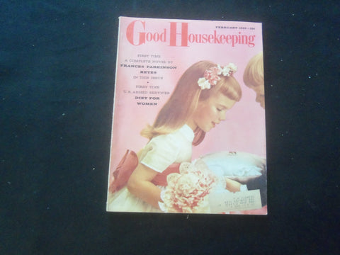 1959 FEBRUARY GOOD HOUSEKEEPING MAGAZINE - NICE COVER, STORIES & ADS - ST 4282A