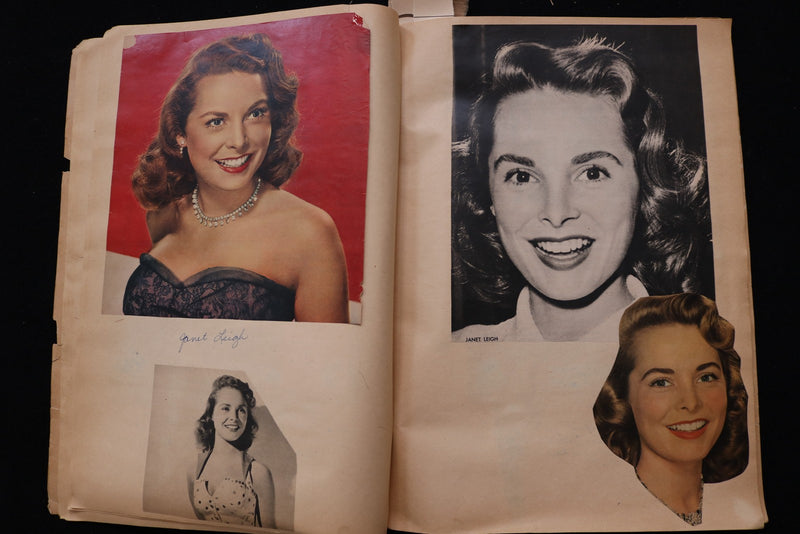 HOLLYWOOD ACTRESSES SCRAPBOOK - ELIZABETH TAYLOR - MARILYN MONROE - E 24917