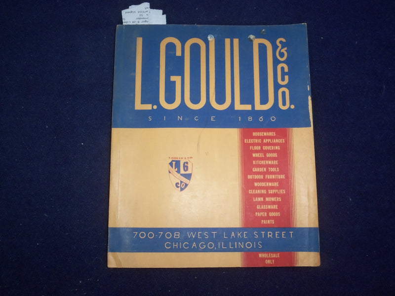 1940-1941 L. GOULD & CO. CATALOG - CHICAGO, ILLINOIS - SINCE 1860 - J 9340
