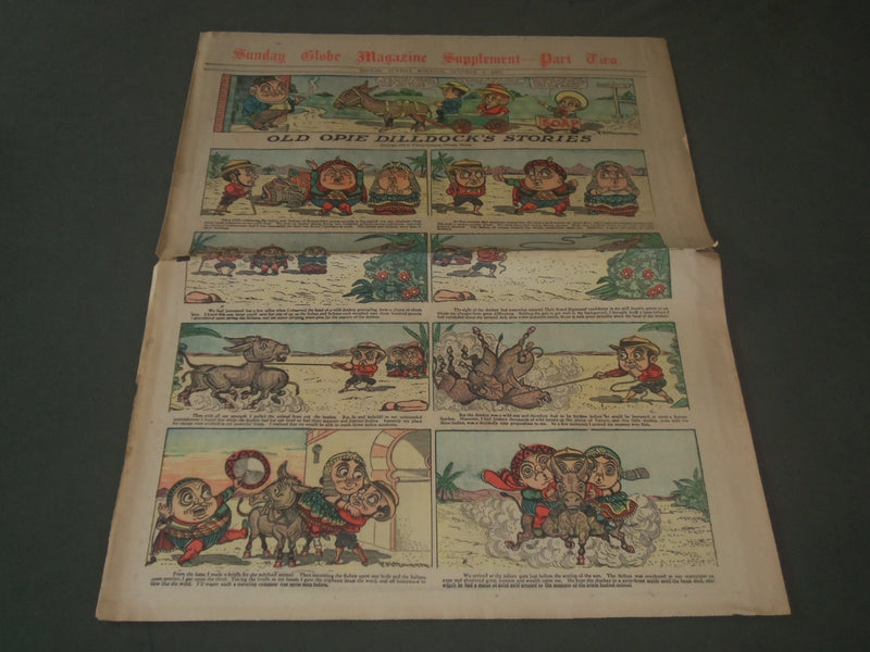 1908 OCTOBER 4 SUNDAY BOSTON GLOBE SUPPLEMENT PART 2 - COLOR COMICS - NP 2793