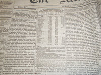 1856 DEC 27 THE ATLAS & ARGUS NEWSPAPER -PRESIDENTIAL ELECTION RESULTS- NP 3877C