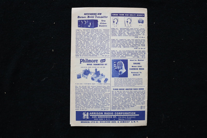 1952 FALL HARRISON HAM-A-LOG SOFTCOVER CATALOG - K 3530
