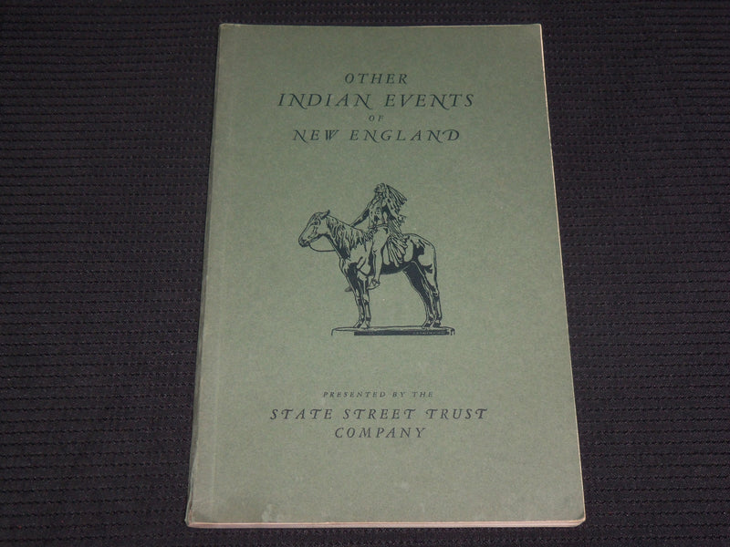 1941 OTHER INDIAN EVENTS OF NEW ENGLAND SOFTCOVER BOOK - VOLUME 2 - J 7076