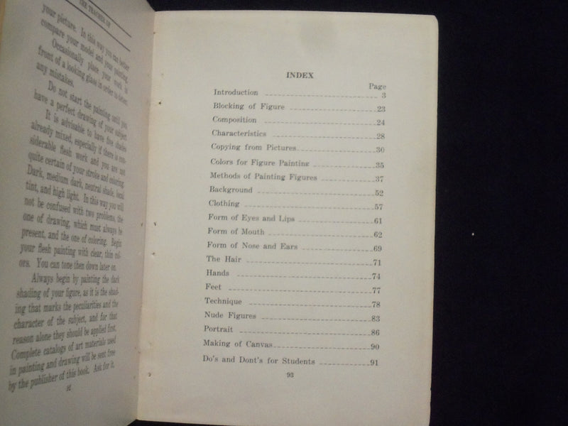 1900'S THE TEACHER OF FIGURE PAINTING BY D. M. CAMPANA - J 8456