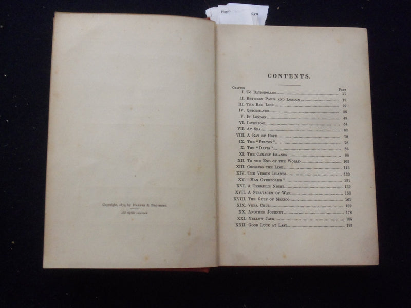 1898 AN INVOLUNTRY VOYAGE HARDCOVER BOOK BY LUCIEN BIART - KD 8443
