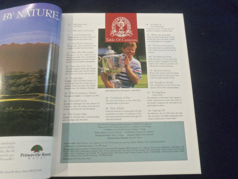 1993 AUG 12-15 75TH PGA CHAMPIONSHIP PROGRAM - INVERNESS CLUB-TOLEDO OH- B 4179P
