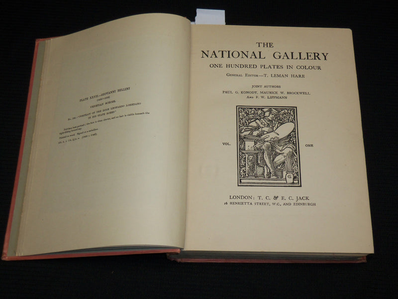 1900'S THE NATIONAL GALLERY HARDCOVER BOOK - 100 PLATES IN COLOUR - KD 7502