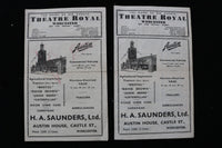 1944 THEATRE ROYAL WORCESTER PROGRAMME - LOT OF 2 - K 2798