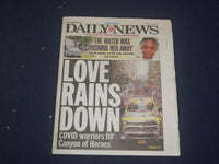 2021 JULY 8 NEW YORK DAILY NEWS NEWSPAPER-1ST RESPONDERS CANYON OF HEROES PARADE
