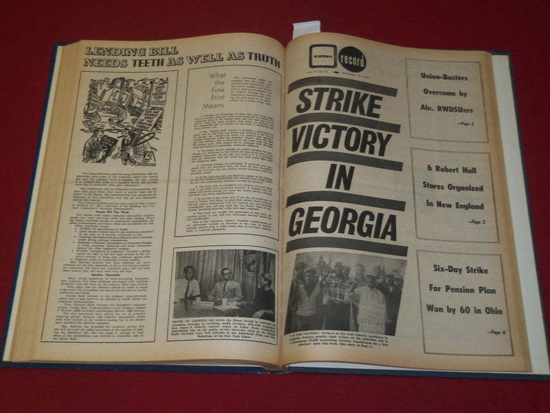 1967 RWDSU RECORD NEWSPAPER BOUND VOLUME NO. 14 - RETAIL - WHOLESALE - R 15F