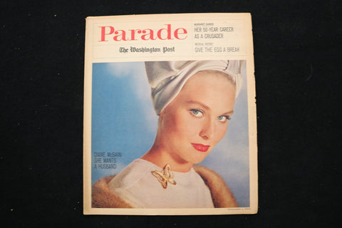 1963 DECEMBER 1 PARADE MAGAZINE - DIANE MCBAIN COVER - E 25876