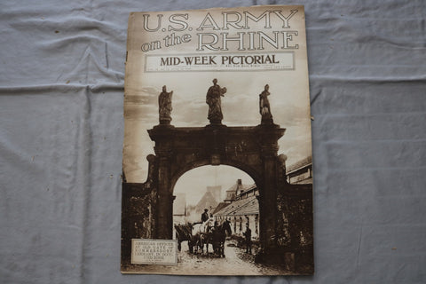 1919 JUNE 19 MID-WEEK PICTORIAL MAGAZINE SECTION - U.S. ARMY ON RHINE - NP 9260