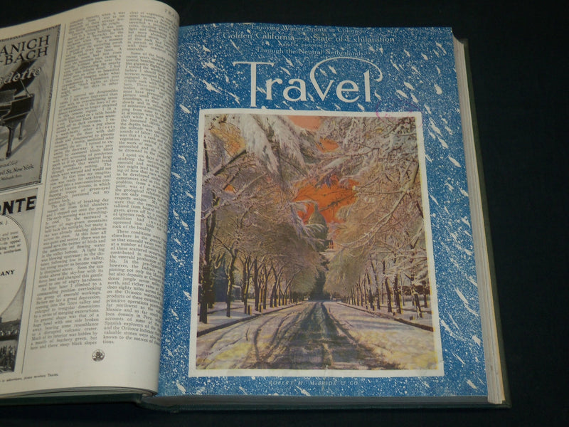 1917 NOVEMBER-1918 OCTOBER TRAVEL MAGAZINE BOUND VOLUME - GREAT COVERS - KD 5968