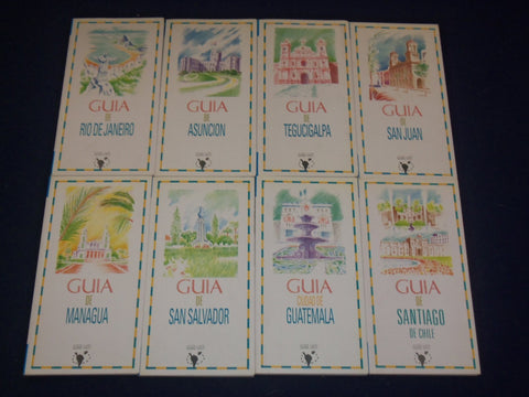 1980'S-1990'S GUIAS TURISTICAS UCCI LOT OF 18 SPANISH GUIDES - PHOTOS - KD 1508