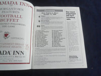 1986 OCTOBER 11 FOOTBALL PROGRAM - WEST VIRGINIA UNIV VS MIAMI UNIV - SP 4686S