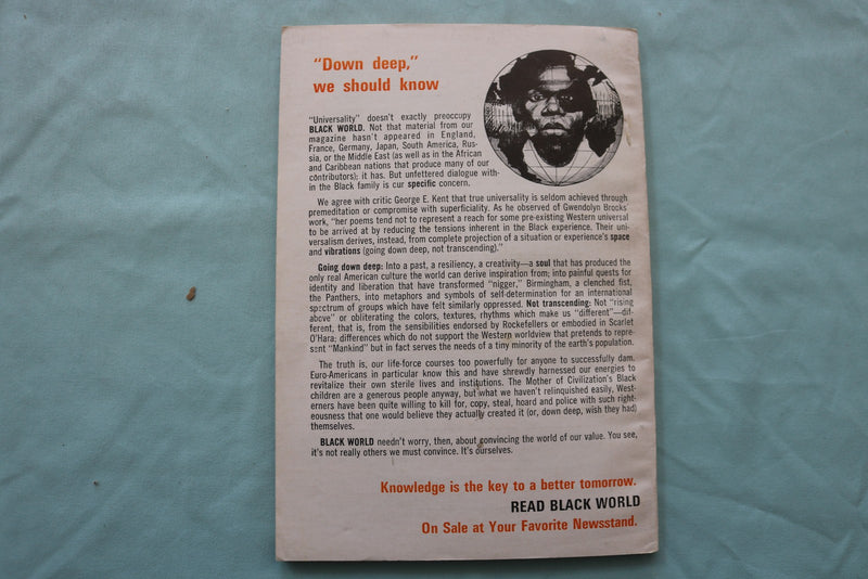 1976 APRIL BLACK WORLD MAGAZINE - RONALD MILNER, PLAYWRIGHT COVER - K 3376