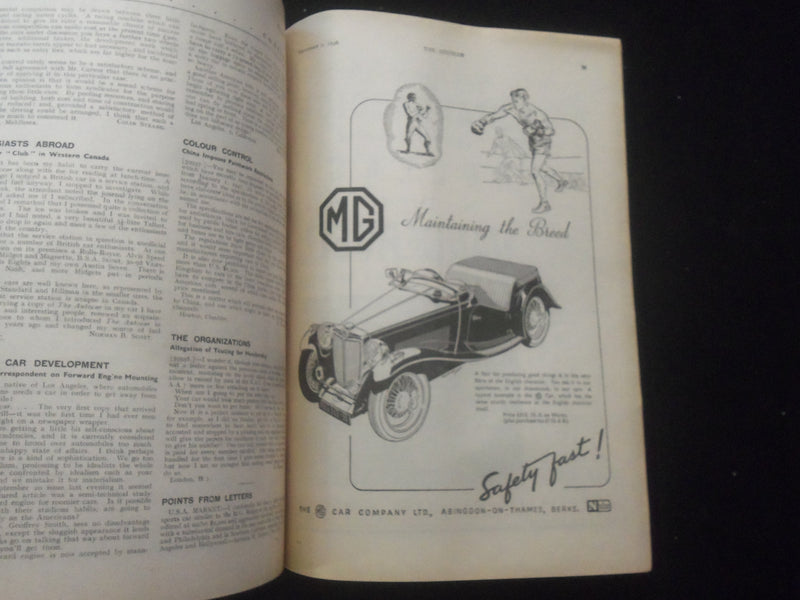 1946 NOVEMBER 1 THE AUTOCAR MAGAZINE-BRITISH CARS FOR THE WORLD -BRITISH- J 7829