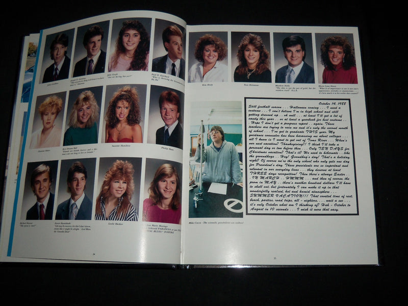 1989 TOMS RIVER HIGH SCHOOL NORTH YEARBOOK - TOMS RIVER, NJ - YB 2321