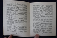 1924 BOSTON UNIVERSITY WOMEN GRADUATES' CLUB SOFTCOVER BOOKLET - K 947