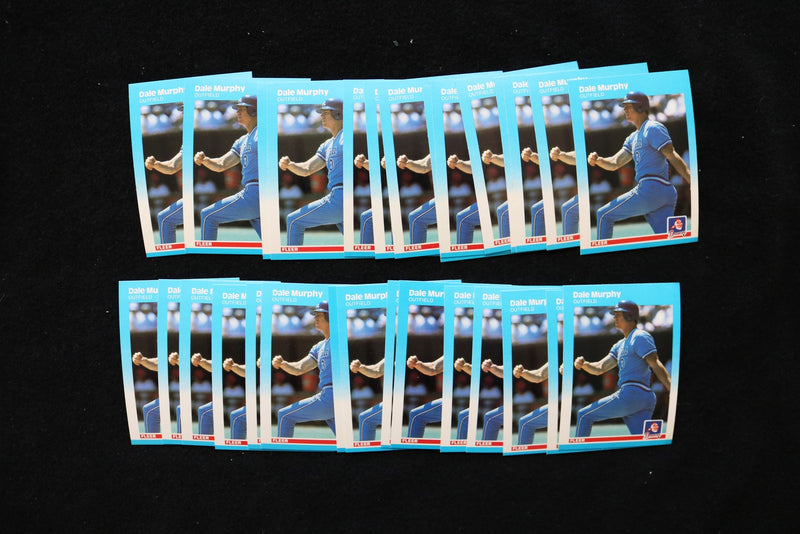 DALE MURPHY 1987 FLEER BASEBALL CARDS - #522 - NM-MT - LOT OF 29 - #38