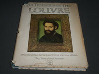 1951 ART TREASURES OF LOUVRE BY RENE HUYGHE HARDCOVER BOOK - I 499