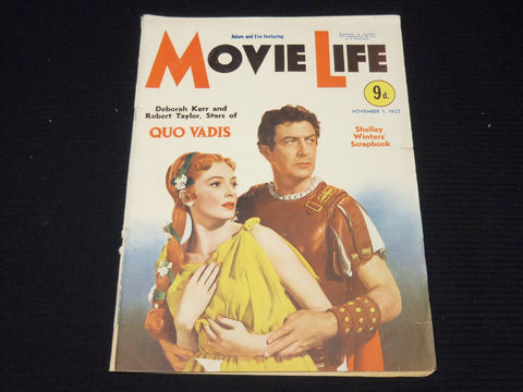 1952 NOVEMBER 1 MOVIE LIFE MAGAZINE - KERR & TAYLOR COVER - E 13502