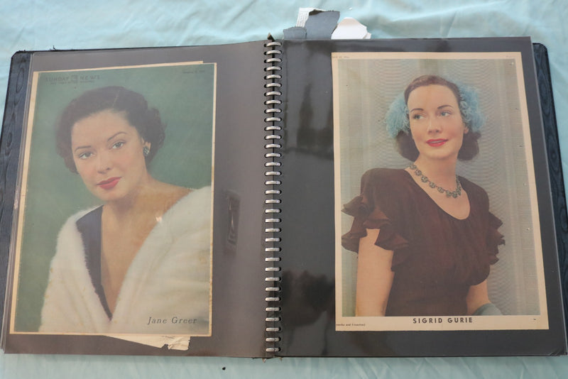 GIANT MOVIE STAR SCRAPBOOK - PAULETTE GODDARD - ALICE FAYE - #5