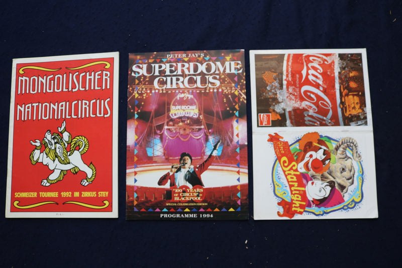 1980'S-1990'S CIRCUS PROGRAMS - LOT OF 39 - O 3641