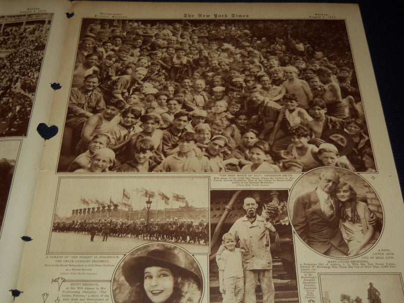1925 AUGUST 9 NEW YORK TIMES PICTURE SECTION - CHARLIE CHAPLIN - NT 9486