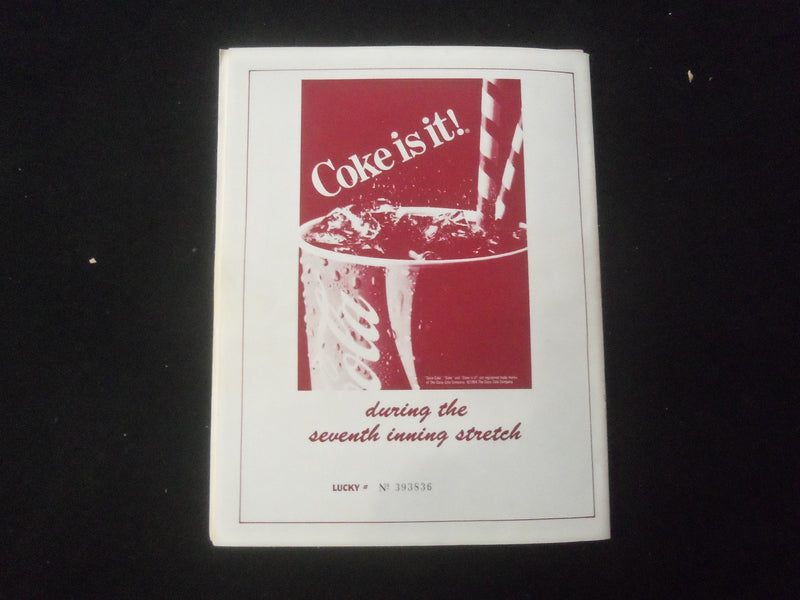1985 READING PHILLIES SOUVENIR PROGRAM - GLEN FALLS WHITE SOX - B 431B