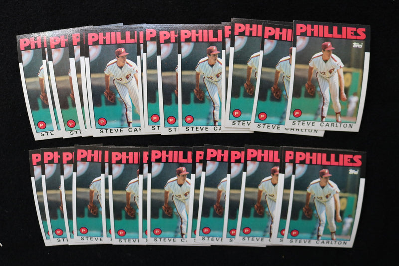 STEVE CARLTON 1986 TOPPS BASEBALL CARDS - CARD #120 - NM-MT - LOT OF 30 - #219