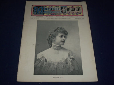 1905 SEPTEMBER 13 MUSICAL COURIER MAGAZINE - BIRDICE BLYE COVER - ADS - J 1261