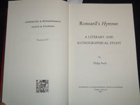 1997 ROSARD'S HYMNES LITERARY AND ICONOGRAPHICAL STUDY BOOK BY FORD - KD 5980X